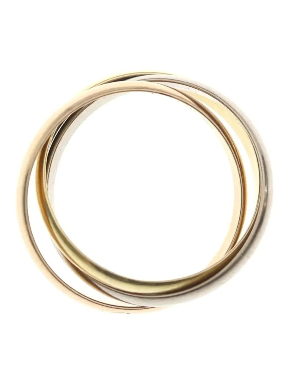 Cartier Trinity Ring Triple Strand Gold Silver